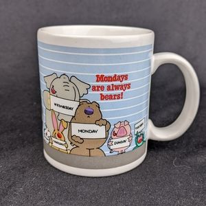 Vintage Kersten Brothers Mondays are always bears mug